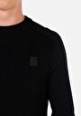 thumb-Afficher les détails de Pull Noir Slim Fit Manches Longues  Homme