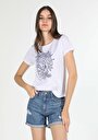 thumb-Afficher les détails de T-shirt À Manches Courtes Blanc Regular Fit  Femme