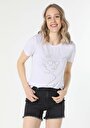thumb-Afficher les détails de T-shirt À Manches Courtes Blanc Regular Fit  Femme