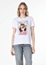 thumb-Afficher les détails de T-shirt À Manches Courtes Blanc Regular Fit  Femme