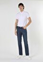 thumb-Afficher les détails de 045 David Pantalon Bleu Foncé Straight Leg  En  Regular Fit Homme