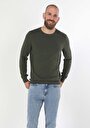 thumb-Afficher les détails de Pull Kaki Regular Fit   Homme