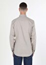 thumb-Afficher les détails de Chemise À Manches Longues Ecru Slim Fit   Homme