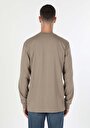 thumb-Afficher les détails de T-shirt À Manches Longues Beige Comfort Fit  Homme