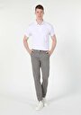 thumb-Afficher les détails de Pantalon Gris Straight Leg Medium Rise En Chino Regular Fit Homme