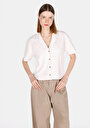 thumb-Afficher les détails de Chemise Polo À Manches Courtes Blanc Jakarli Regular Fit Femme