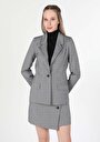 thumb-Afficher les détails de Veste De Blazer Gris Regular Fit   Femme