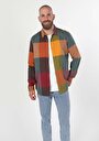 thumb-Afficher les détails de Chemise À Manches Longues Marron Regular Fit   Homme