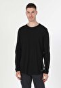 thumb-Afficher les détails de T-shirt À Manches Longues Noir Regular Fit  Homme