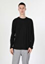 thumb-Afficher les détails de T-shirt À Manches Longues Noir Regular Fit  Homme