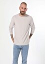 thumb-Afficher les détails de T-shirt À Manches Longues Beige Regular Fit  Homme