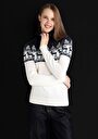 thumb-Afficher les détails de Pull Blanc Slim Fit   Femme