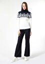 thumb-Afficher les détails de Pull Blanc Slim Fit   Femme