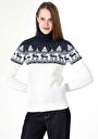 thumb-Afficher les détails de Pull Blanc Slim Fit   Femme