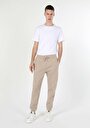 thumb-Afficher les détails de Pantalon De Survêtement Beige Slim Fit Homme