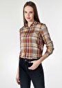 thumb-Afficher les détails de Chemise À Manches Longues Marron Regular Fit   Femme