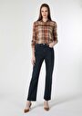 thumb-Afficher les détails de Chemise À Manches Longues Marron Regular Fit   Femme