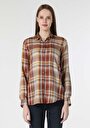 thumb-Afficher les détails de Chemise À Manches Longues Marron Regular Fit   Femme