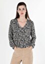 thumb-Afficher les détails de Chemise À Manches Courtes Marine   Femme