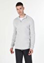 thumb-Afficher les détails de Cardigan Tricot Gris Slim Fit Homme