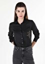 thumb-Afficher les détails de Chemise À Manches Longues Noir    Femme