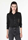 thumb-Afficher les détails de Chemise À Manches Longues Noir    Femme
