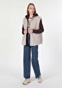 thumb-Afficher les détails de Gilet Beige Regular Fit Femme