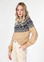 thumb-Afficher les détails de Pull Beige Regular Fit   Femme