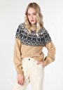 thumb-Afficher les détails de Pull Beige Regular Fit   Femme