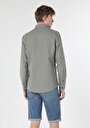 thumb-Afficher les détails de Chemise À Manches Longues Kaki Regular Fit   Homme