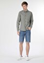 thumb-Afficher les détails de Chemise À Manches Longues Kaki Regular Fit   Homme