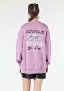 thumb-Afficher les détails de Pull-over Violet Oversize Fit  Femme