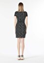 thumb-Afficher les détails de Robe Noir Slim Fit Manches Courtes   Femme