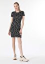thumb-Afficher les détails de Robe Noir Slim Fit Manches Courtes   Femme