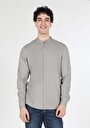 thumb-Afficher les détails de Chemise À Manches Longues Beige Slim Fit   Homme