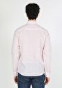 thumb-Afficher les détails de Chemise À Manches Longues Rose Slim Fit   Homme