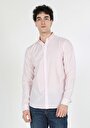 thumb-Afficher les détails de Chemise À Manches Longues Rose Slim Fit   Homme