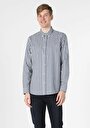 thumb-Afficher les détails de Chemise À Manches Longues Marine Regular Fit   Homme
