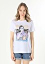 thumb-Afficher les détails de T-shirt À Manches Courtes Blanc Regular Fit  Femme
