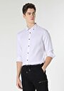 thumb-Afficher les détails de Chemise À Manches Longues Blanc Slim Fit   Homme