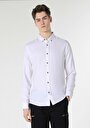 thumb-Afficher les détails de Chemise À Manches Longues Blanc Slim Fit   Homme