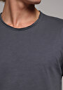 thumb-Afficher les détails de T-shirt À Manches Courtes Anthracite Regular Fit  Homme