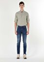 thumb-Afficher les détails de 041 Danny Pantalon Bleu Slim Leg  En  Slim Fit Homme