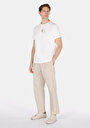 thumb-Afficher les détails de T-shirt À Manches Courtes Blanc Regular Fit Droit Homme