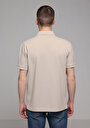 thumb-Afficher les détails de T-shirt Polo À Manches Courtes Beige Droit Regular Fit Homme