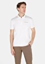 thumb-Afficher les détails de T-shirt Polo À Manches Courtes Blanc Droit Slim Fit Homme