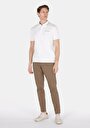 thumb-Afficher les détails de T-shirt Polo À Manches Courtes Blanc Droit Slim Fit Homme