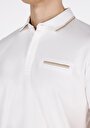 thumb-Afficher les détails de T-shirt Polo À Manches Courtes Blanc Droit Slim Fit Homme
