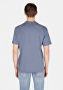thumb-Afficher les détails de T-shirt À Manches Courtes Bleu Comfort Fit Droit Homme