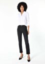 thumb-Afficher les détails de 703 Carla Pantalon Noir   En  Slim Fit Femme